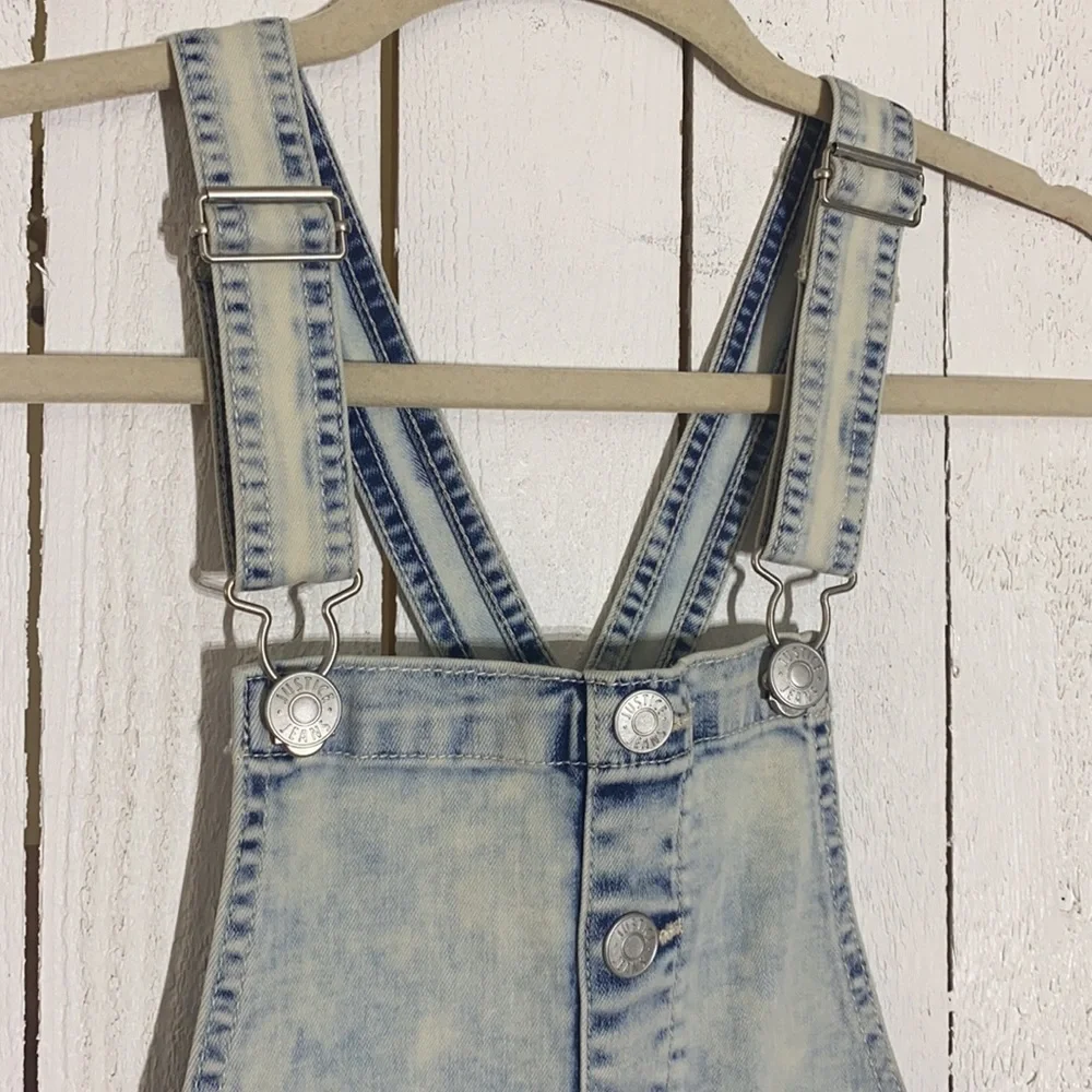 Acid Wash Button Up Skirtall - Picture 10 of 15